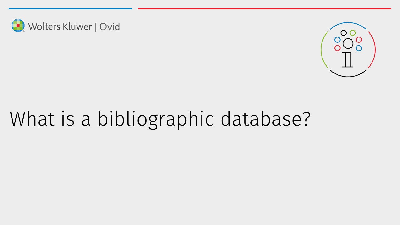 What is a bibliographic database?